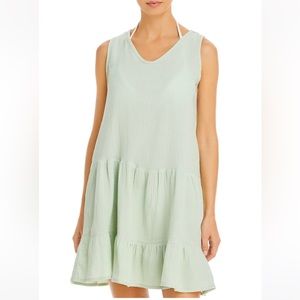 J. Valdi Women’s Cotton Sage Midi Sundress Cover-Up Size M NWT